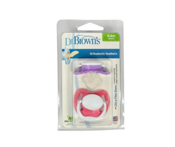 Dr Brown Orthodontic Soother (Stage-1) - 0-6M -0