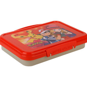 Jaypee Lunch Box Pokemon Print - Red Grey-12616