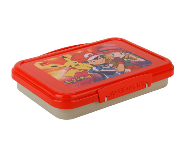 Jaypee Lunch Box Pokemon Print - Red Grey-12616