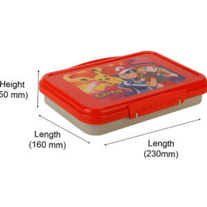 Jaypee Lunch Box Pokemon Print - Red Grey-12624