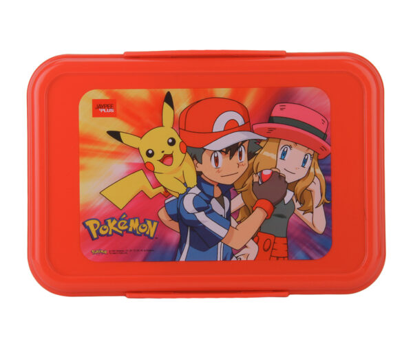 Jaypee Lunch Box Pokemon Print - Red Grey-0