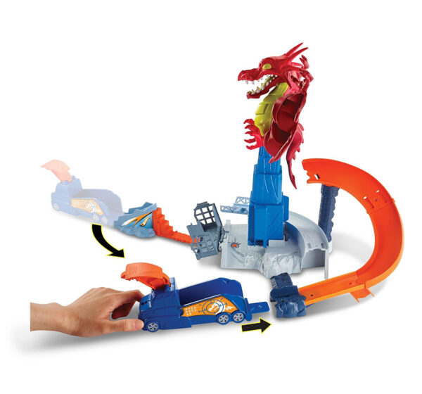 Hot Wheels Dragon Blast Playset, Multi Color-11949