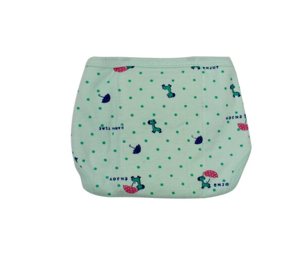 Printed Knotted Cotton Nappy Pack Of 5 (S) 1-3M - Multicolor-12500