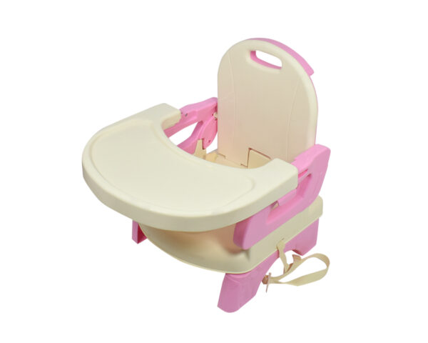 Mastela Deluxe Comfort Folding Booster Seat - Yellow/Pink-0