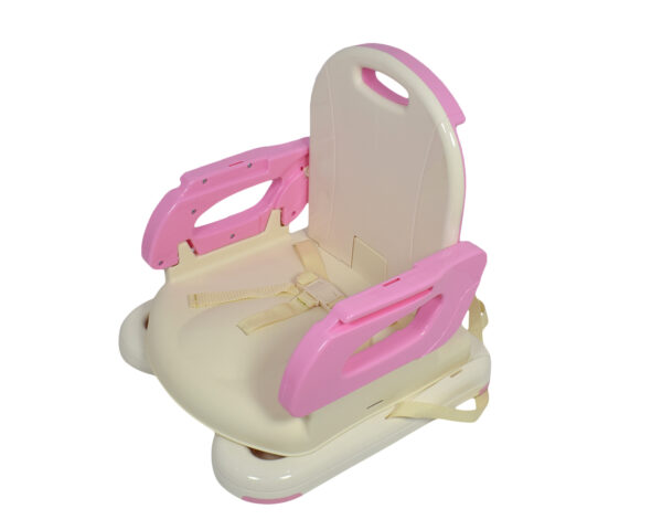 Mastela Height Adjustable Booster Seat (6M+) - Yellow/Pink-12118