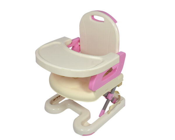 Mastela Height Adjustable Booster Seat (6M+) - Yellow/Pink-0