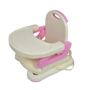 Mastela Height Adjustable Booster Seat (6M+) - Yellow/Pink-12120