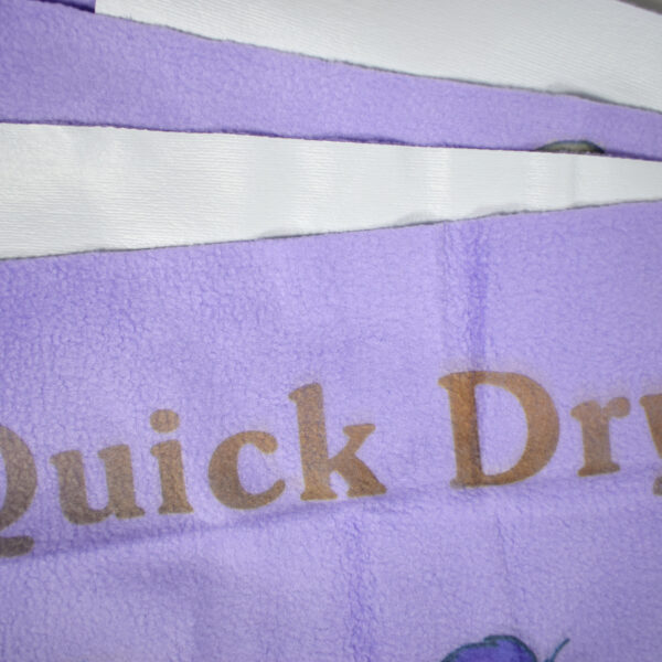 Quick Dry Printed Waterproof Bed Protector Sheet - Purple - Medium-12252