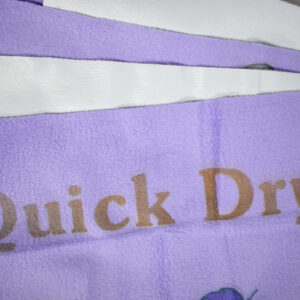 Quick Dry Printed Waterproof Bed Protector Sheet - Purple - Large-12256