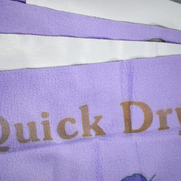 Quick Dry Printed Waterproof Bed Protector Sheet - Purple - Large-12256