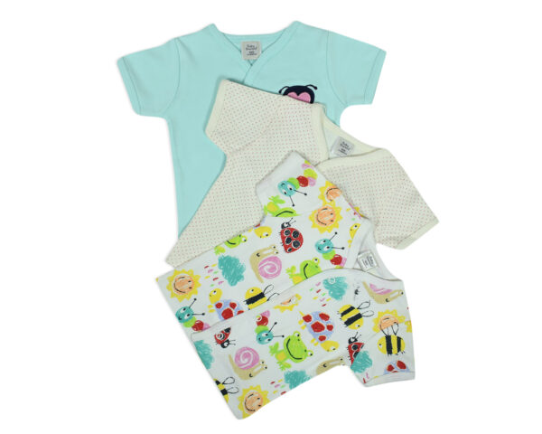 Baby Starters Half Sleeves T-shirt Pack of 3 - Multicolor-0