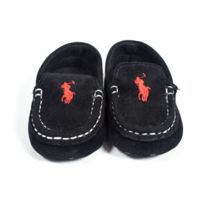 Polo Baby Soft Booties (Loafer) - Black-12780