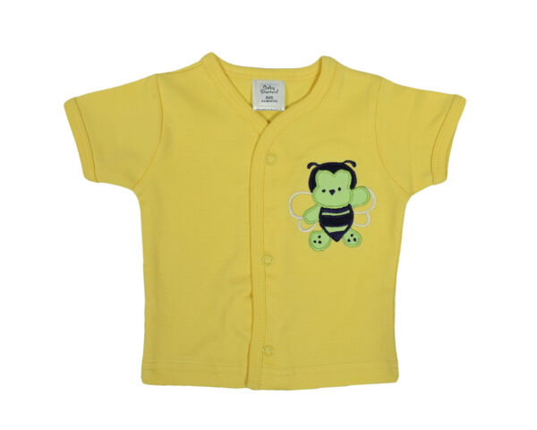 Baby Starters Half Sleeves T-shirt Pack of 3 - Yellow/White-13215