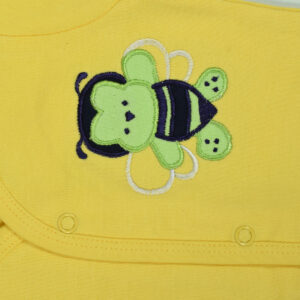 Baby Starters Half Sleeves T-shirt Pack of 3 - Yellow/White-13216