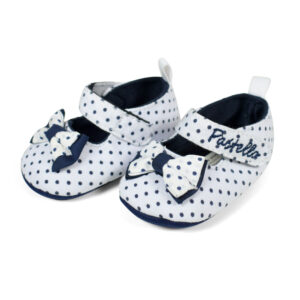 Baby Girl Soft Bellies/Booties - White-0