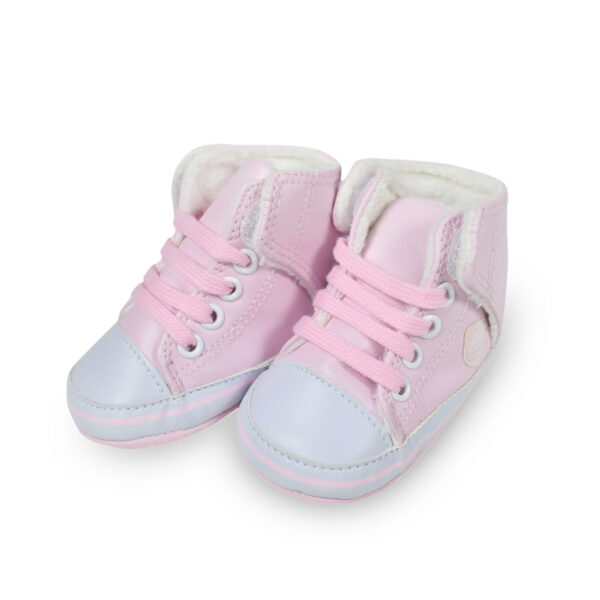 Baby Girl Soft Shoes/Booties - Pink-0