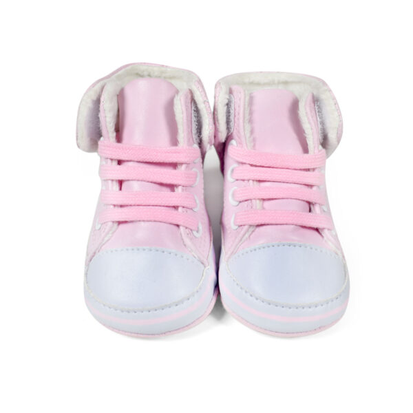 Baby Girl Soft Shoes/Booties - Pink-12810
