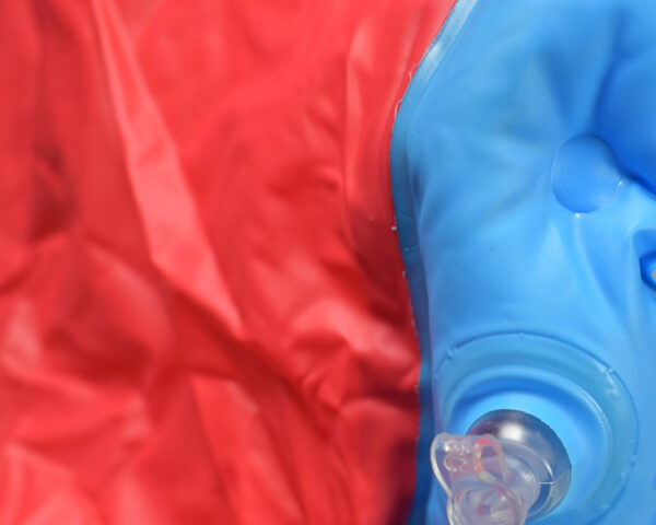 Mario Print Rain Coat - Red/Blue-13093