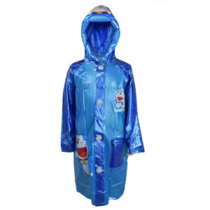 Doraemon Print Rain Coat - Blue-0