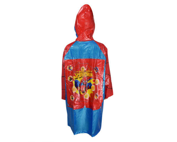 Spiderman Print Rain Coat - Red/Blue-13460