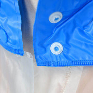 Doraemon Print Rain Coat (Transparent)- Blue-13365