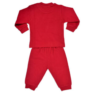 Zero Full Sleeves Rib Vest & Pant (Set) - Red-13513