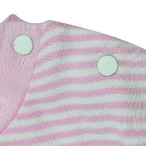 Zero Multi Print Full Sleeves Rib Vest & Pant (Set) - Pink-13550