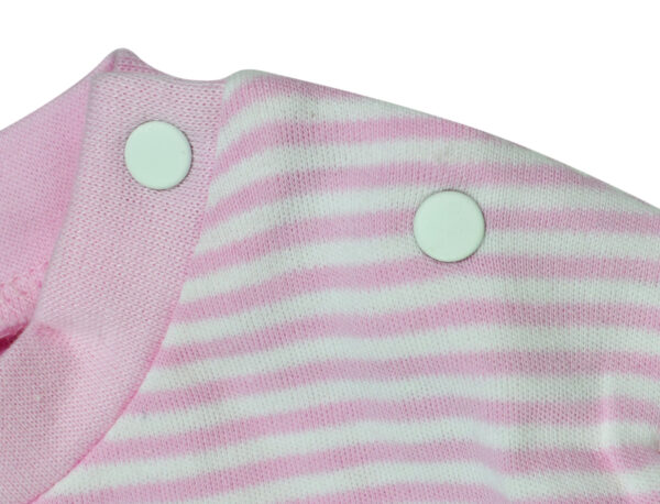 Zero Multi Print Full Sleeves Rib Vest & Pant (Set) - Pink-13550