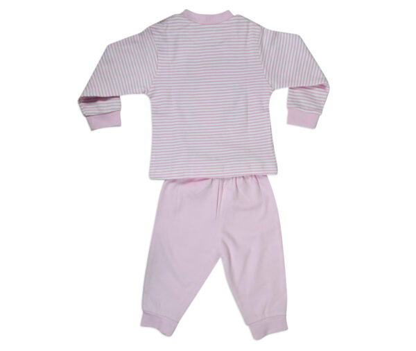 Zero Multi Print Full Sleeves Rib Vest & Pant (Set) - Pink-13546