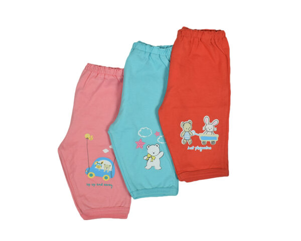 Zero New Born Cotton Legging - Pack of 3-0