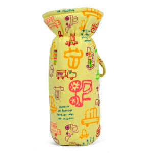 Babys World Multi Printted Bottle Cover (M) - Yellow-0