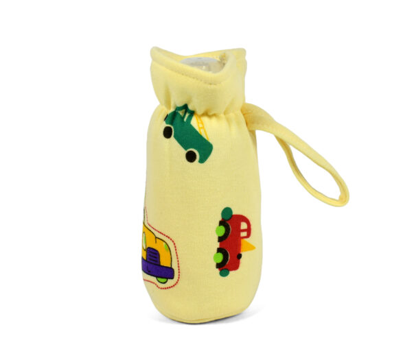 Multi Print Feeding Bottle Cover 120ml - Yellow-13775