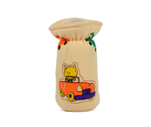 Multi Print Feeding Bottle Cover 120ml - Peach-0