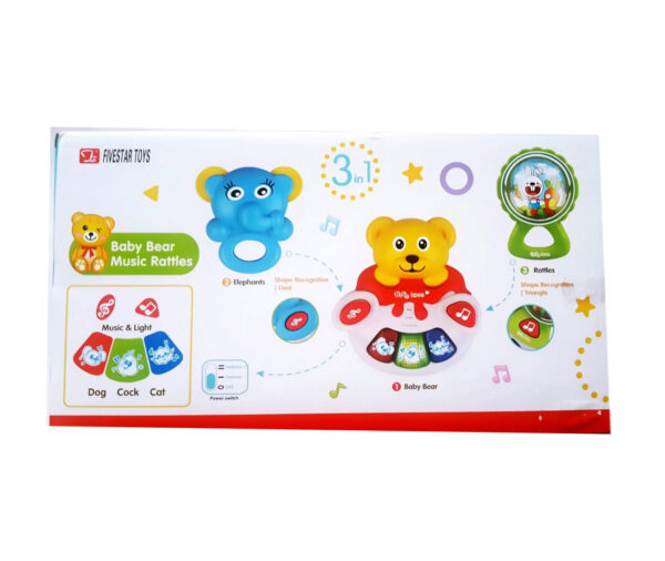 Learning Fun Baby Bear Music Rattles Set-13625