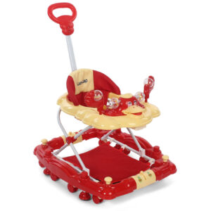 LuvLap Comfy Baby Walker Cum Rocker (18233) - Red-0