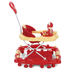 LuvLap Comfy Baby Walker Cum Rocker (18233) - Red-14305