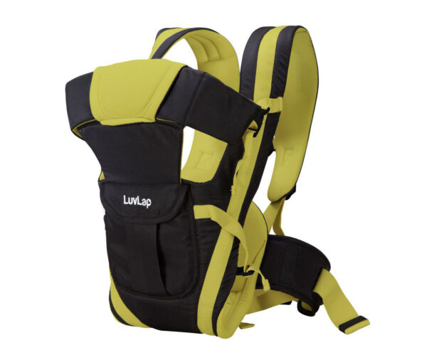 LuvLap Elegant 4 Way Baby Carrier - Black & Green-0