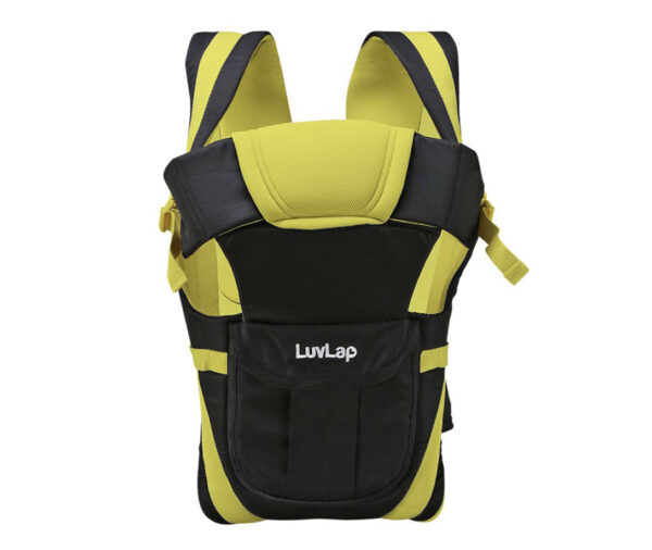 LuvLap Elegant 4 Way Baby Carrier - Black & Green-14318