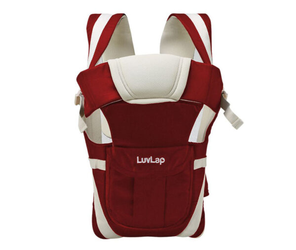 LuvLap Elegant 4 Way Baby Carrier - Red-14309