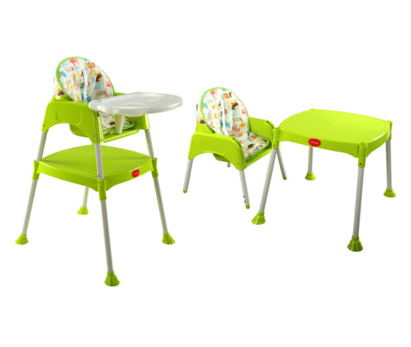 LuvLap 3 in 1 Baby High Chair (18295) - Green-14358