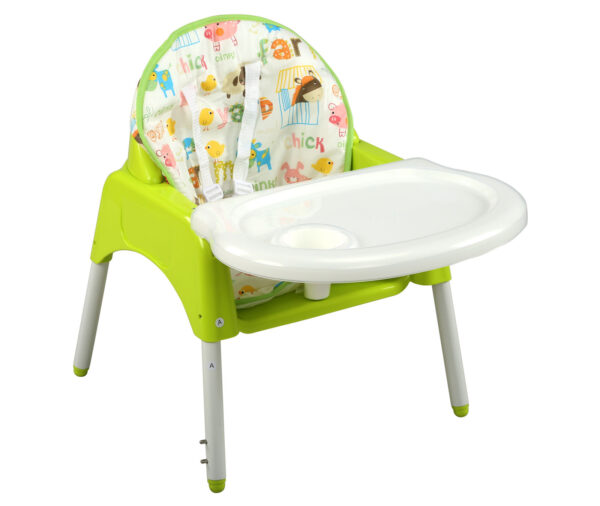 LuvLap 3 in 1 Baby High Chair (18295) - Green-14359