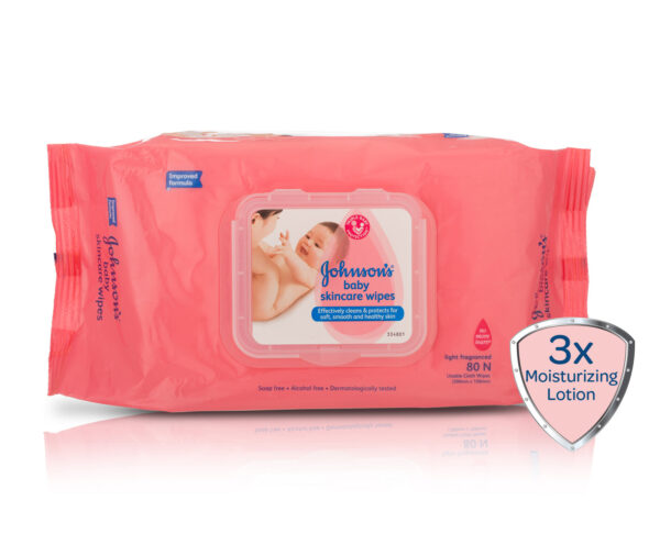 Johnson's baby Skincare Wipes - 80 Pieces-0