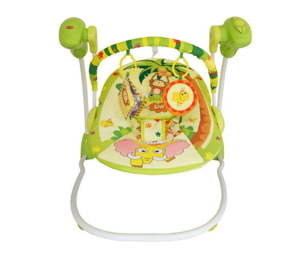 LuvLap Baby Swing Happy Forest Theme - Green-14264