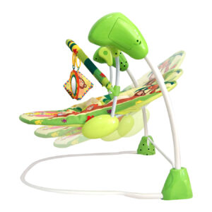 LuvLap Baby Swing Happy Forest Theme - Green-14261