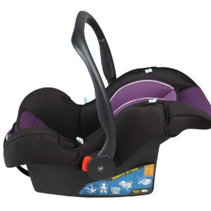 LuvLap Infant Baby Car Seat Cum Carry Cot With Rocker And Canopy (18216) - Purple-14434