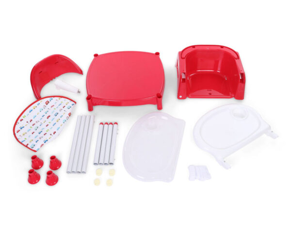 LuvLap 3 in 1 Baby High Chair (18293) - Red-14608