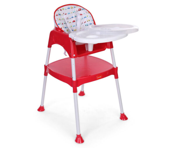 LuvLap 3 in 1 Baby High Chair (18293) - Red-14602