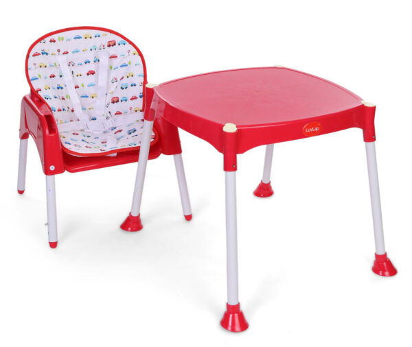 LuvLap 3 in 1 Baby High Chair (18293) - Red-14606