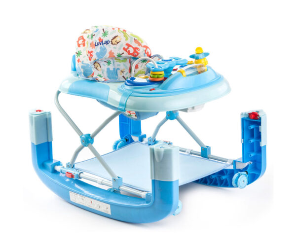 LuvLap Grand Baby Walker Cum Rocker (18297) - Blue-14639