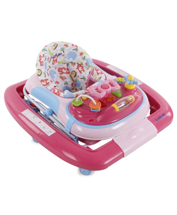 LuvLap Grand Baby Walker Cum Rocker (18298) - Pink-14656